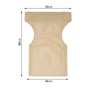 Διάτρητο πανί επαγγελματικό για πολυθρόνα σκηνοθέτη χρώματος φραπέ Megapap - Image 3