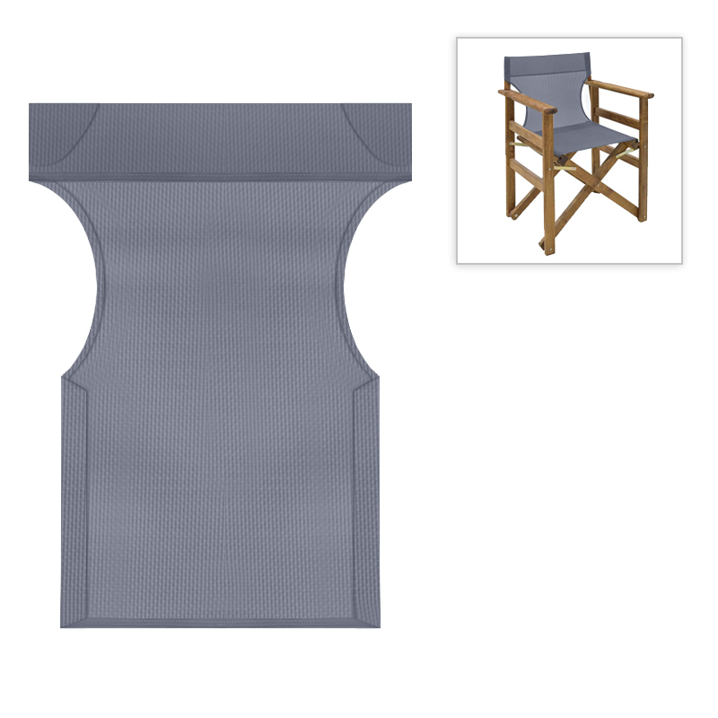 Διάτρητο πανί επαγγελματικό για πολυθρόνα σκηνοθέτη χρώματος ανθρακί Megapap Διάτρητο πανί επαγγελματικό για πολυθρόνα σκηνοθέτη χρώματος ανθρακί Megapap