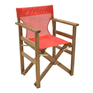 Διάτρητο πανί επαγγελματικό για πολυθρόνα σκηνοθέτη χρώματος κόκκινο Megapap - Image 2