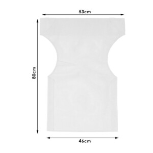 Διάτρητο πανί επαγγελματικό για πολυθρόνα σκηνοθέτη χρώματος λευκό Megapap - Image 3