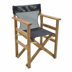 Διάτρητο πανί επαγγελματικό για πολυθρόνα σκηνοθέτη χρώματος μαύρο Megapap - Image 2