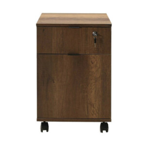 Συρταριέρα γραφείου Rio Megapap τροχήλατη χρώμα καρυδί 41x45x61 εκ. - Image 4