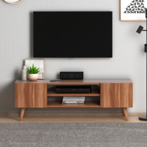 Έπιπλο τηλεόρασης Etna Megapap χρώμα καρυδί 120x30x40εκ. - Image 3