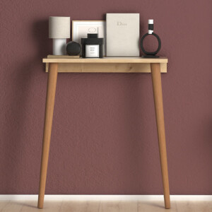 Κονσόλα επιτοίχια Fiona Megapap χρώμα oak 60x22x73εκ. - Image 3