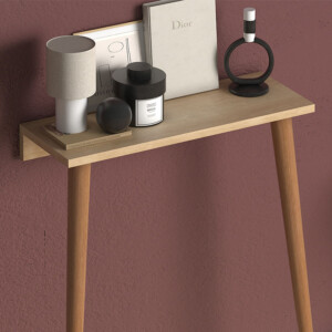 Κονσόλα επιτοίχια Fiona Megapap χρώμα oak 60x22x73εκ. - Image 4