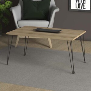 Τραπεζάκι σαλονιού Fiona Megapap χρώμα oak 90x55x43εκ. - Image 2