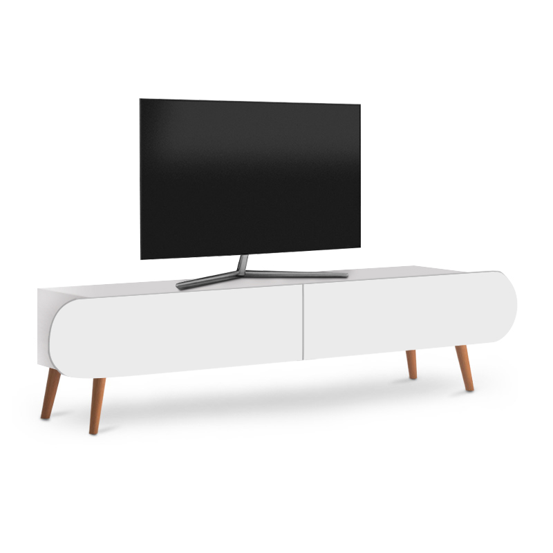 Έπιπλο τηλεόρασης Lotus Megapap από μελαμίνη χρώμα λευκό 120x30x40εκ. Έπιπλο τηλεόρασης Lotus Megapap από μελαμίνη χρώμα λευκό 120x30x40εκ.