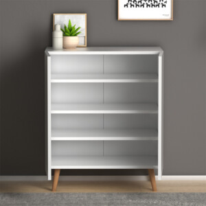 Παπουτσοθήκη Luce Megapap 12 ζευγών χρώμα λευκό 70x35x85εκ. - Image 2