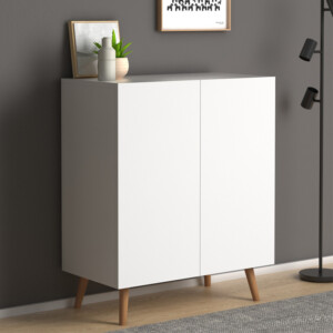 Παπουτσοθήκη Luce Megapap 12 ζευγών χρώμα λευκό 70x35x85εκ. - Image 4