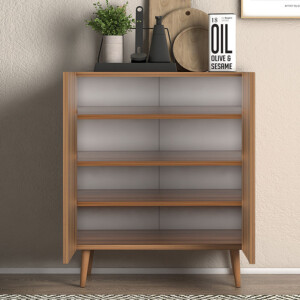 Παπουτσοθήκη Luce Megapap 12 ζευγών χρώμα καρυδί 70x35x85εκ. - Image 2