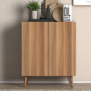 Παπουτσοθήκη Luce Megapap 12 ζευγών χρώμα καρυδί 70x35x85εκ. - Image 3