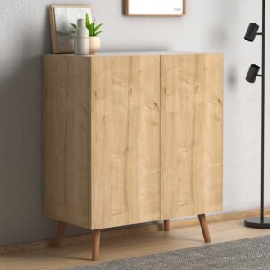 Παπουτσοθήκη Luce Megapap 12 ζευγών χρώμα oak 70x35x85εκ. - Image 4