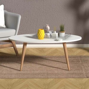 Τραπεζάκι σαλονιού Orbit Megapap χρώμα λευκό 118x53x41εκ. - Image 3