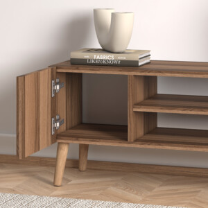 Έπιπλο τηλεόρασης Porto Megapap χρώμα καρυδί 90x32x42εκ. - Image 2