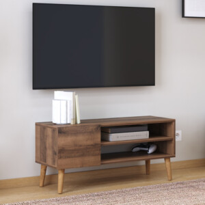 Έπιπλο τηλεόρασης Porto Megapap χρώμα καρυδί 90x32x42εκ. - Image 3