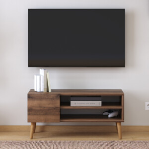 Έπιπλο τηλεόρασης Porto Megapap χρώμα καρυδί 90x32x42εκ. - Image 4