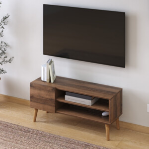 Έπιπλο τηλεόρασης Porto Megapap χρώμα καρυδί 90x32x42εκ. - Image 5