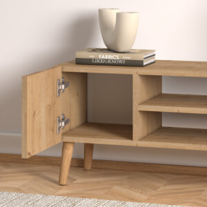 Έπιπλο τηλεόρασης Porto Megapap χρώμα oak 90x32x42εκ. - Image 2