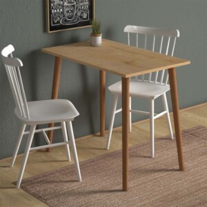 Τραπέζι Fiona Megapap χρώμα oak 90x55x75εκ. - Image 2