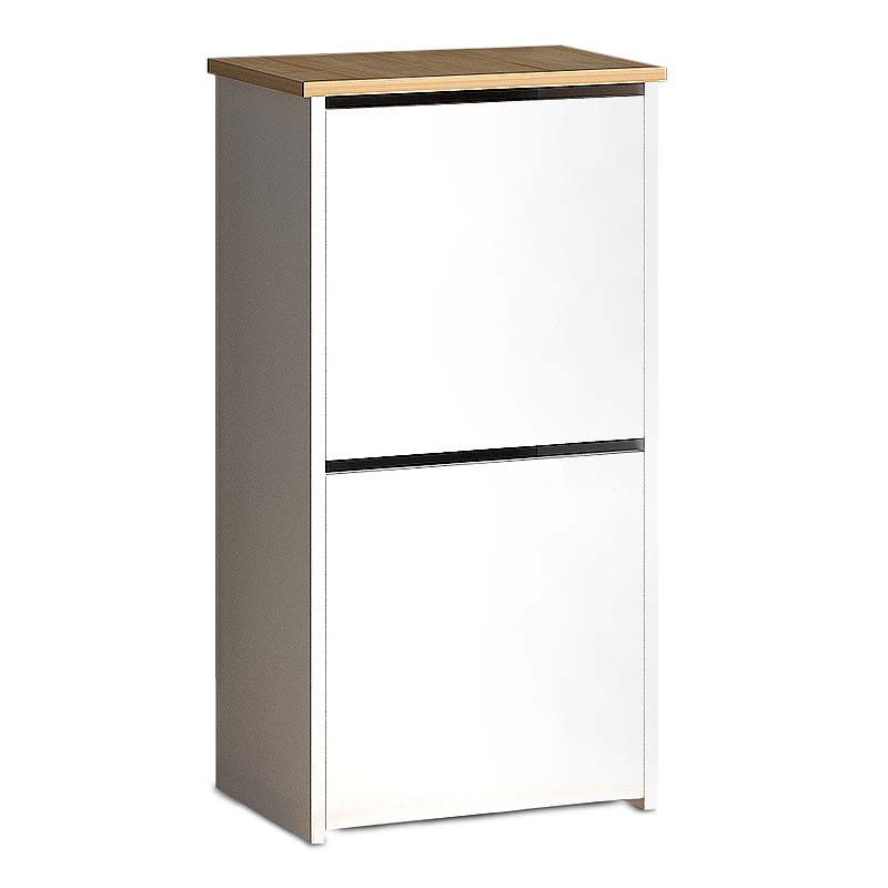 Παπουτσοθήκη μελαμίνης Port Megapap 8 ζευγών χρώμα λευκό - oak 48x31x92εκ. Παπουτσοθήκη μελαμίνης Port Megapap 8 ζευγών χρώμα λευκό - oak 48x31x92εκ.