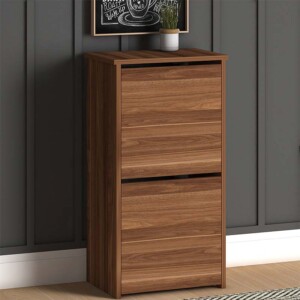 Παπουτσοθήκη Port Megapap 8 ζευγών χρώμα καρυδί 48x31x92εκ. - Image 2