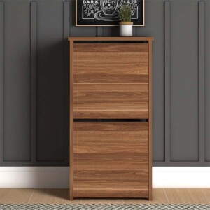 Παπουτσοθήκη Port Megapap 8 ζευγών χρώμα καρυδί 48x31x92εκ. - Image 3