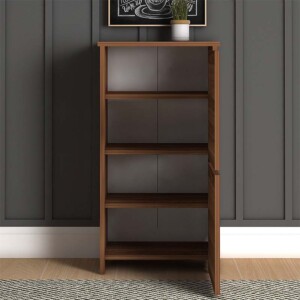 Παπουτσοθήκη Port Megapap 8 ζευγών χρώμα καρυδί 48x31x92εκ. - Image 4