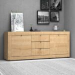 Μπουφές Ocean Megapap χρώμα φυσικό οξιάς 210x45x86εκ.