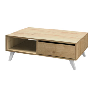 Τραπεζάκι σαλονιού Aster Megapap χρώμα φυσικό οξιάς 120x56x40εκ. - Image 3