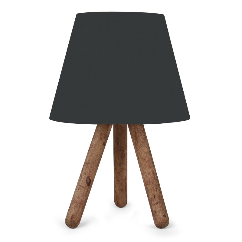 Φωτιστικό επιτραπέζιο Lander Megapap ύφασμα Pvc/ξύλο χρώμα μαύρο/καφέ 22x17x32εκ. Φωτιστικό επιτραπέζιο Lander Megapap ύφασμα Pvc/ξύλο χρώμα μαύρο/καφέ 22x17x32εκ.