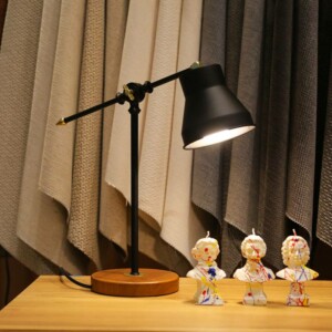 Φωτιστικό γραφείου Paule Megapap μέταλλο/Mdf χρώμα μαύρο 12x12x44εκ. - Image 2