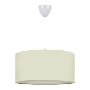Φωτιστικό οροφής Monahan Megapap υφασμάτινο μονόφωτο χρώμα εκρού 38x20x70εκ.