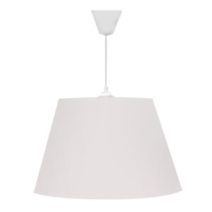 Φωτιστικό οροφής Elanor Megapap υφασμάτινο μονόφωτο χρώμα λευκό 37x21x70εκ.