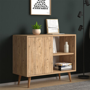 Κονσόλα - μπουφές μελαμίνης Luce Megapap χρώμα pine 80x35x66εκ. - Image 2