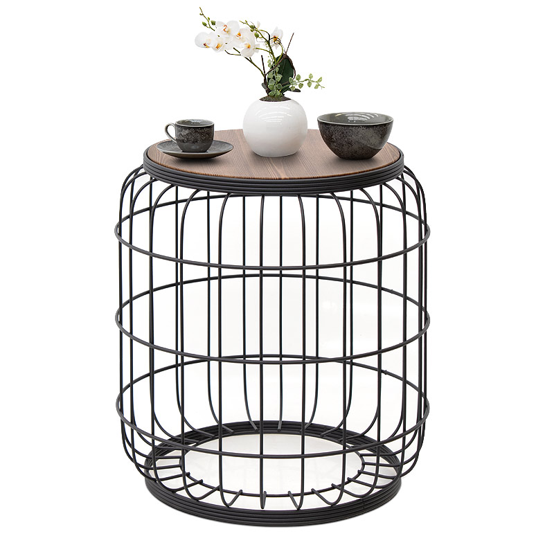 Σκαμπώ - τραπεζάκι βοηθητικό Muller Megapap μεταλλικό - Mdf χρώμα μαύρο - καρυδί 35x35x47εκ. Σκαμπώ - τραπεζάκι βοηθητικό Muller Megapap μεταλλικό - Mdf χρώμα μαύρο - καρυδί 35x35x47εκ.