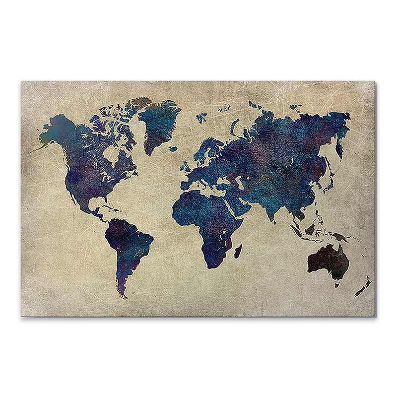 Πίνακας σε καμβά "World Map" Megapap ψηφιακής εκτύπωσης 75x50x3εκ. Πίνακας σε καμβά "World Map" Megapap ψηφιακής εκτύπωσης 75x50x3εκ.