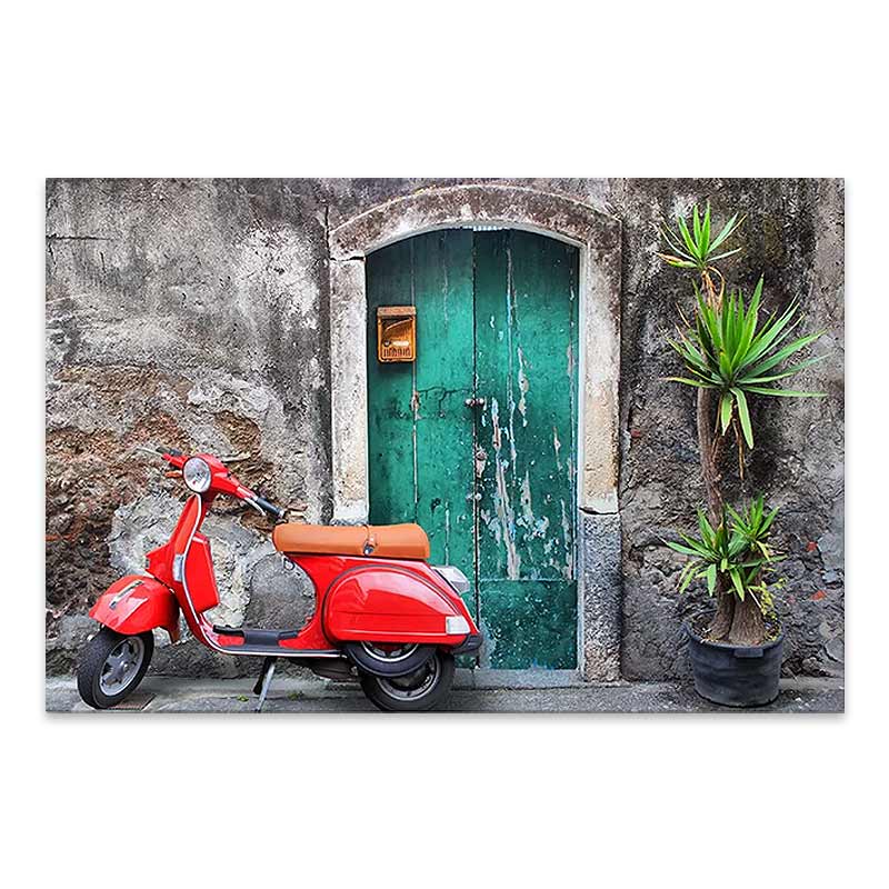 Πίνακας σε καμβά "Red Vespa" Megapap ψηφιακής εκτύπωσης 60x40x3εκ. Πίνακας σε καμβά "Red Vespa" Megapap ψηφιακής εκτύπωσης 60x40x3εκ.