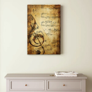 Πίνακας σε καμβά "Notes" Megapap ψηφιακής εκτύπωσης 40x60x3εκ. - Image 2