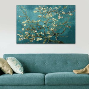 Πίνακας σε καμβά "Blooming Flowers" Megapap ψηφιακής εκτύπωσης 140x100x3εκ. - Image 2