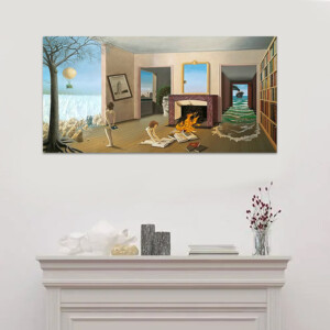 Πίνακας σε καμβά "Entre Les Trous De La Memoire" Megapap ψηφιακής εκτύπωσης 80x40x3εκ. - Image 2