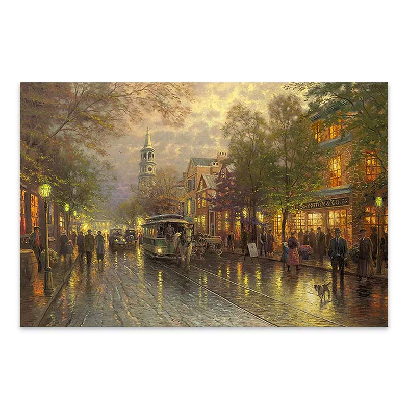 Πίνακας σε καμβά "Wet Streets" Megapap ψηφιακής εκτύπωσης 75x50x3εκ. Πίνακας σε καμβά "Wet Streets" Megapap ψηφιακής εκτύπωσης 75x50x3εκ.