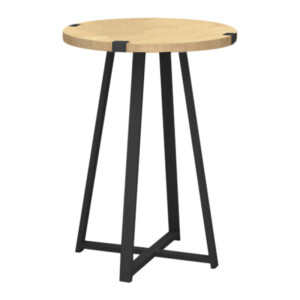 Βοηθητικό τραπεζάκι Pedro Megapap χρώμα φυσικό οξιάς - ανθρακί 44x44x58εκ. - Image 3