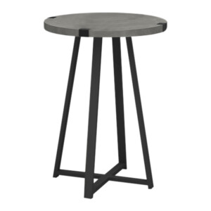 Βοηθητικό τραπεζάκι Pedro Megapap χρώμα γκρι σκυροδέματος 44x44x58εκ. - Image 3