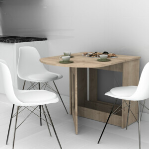 Τραπέζι Winslet Megapap επεκτεινόμενο χρώμα φυσικό οξιάς 34(63+63)x80x76εκ. - Image 2