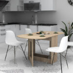 Τραπέζι Winslet Megapap επεκτεινόμενο χρώμα φυσικό οξιάς 34(63+63)x80x76εκ. - Image 3