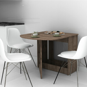 Τραπέζι Winslet Megapap επεκτεινόμενο χρώμα καρυδί 34(63+63)x80x76εκ. - Image 3