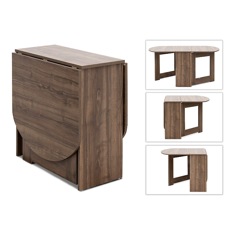 Τραπέζι Winslet Megapap επεκτεινόμενο χρώμα καρυδί 34(63+63)x80x76εκ. Τραπέζι Winslet Megapap επεκτεινόμενο χρώμα καρυδί 34(63+63)x80x76εκ.