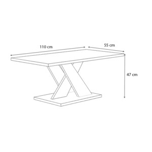 Τραπεζάκι σαλονιού Marcello Megapap χρώμα φυσικό οξιάς - γκρι σκυροδέματος 110x55x47εκ. - Image 4