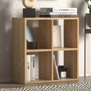 Βιβλιοθήκη Cube Megapap χρώμα pine oak 60x23x60εκ. - Image 2