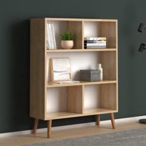 Βιβλιοθήκη Cube Megapap χρώμα oak 80x24x100εκ. - Image 2